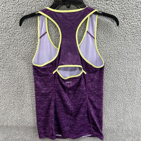 Adidas Tech-fit Tank Top Fitted Climacool Women’s Size Small S Purple Techfit - Picture 7 of 12